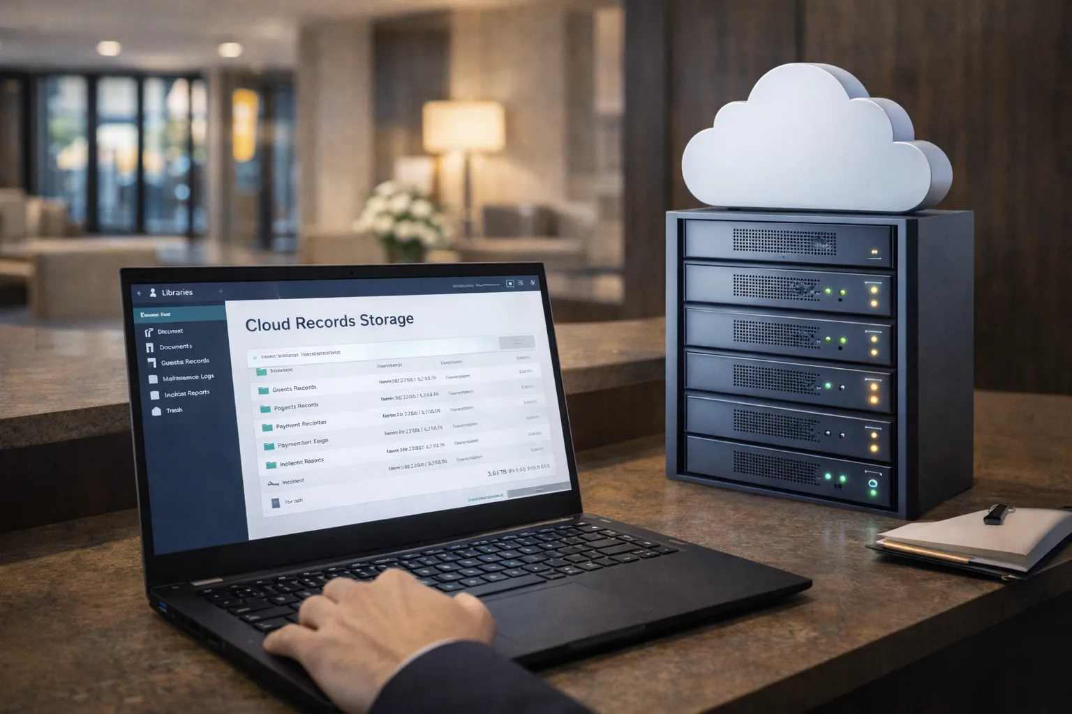 Hospitality backup setup